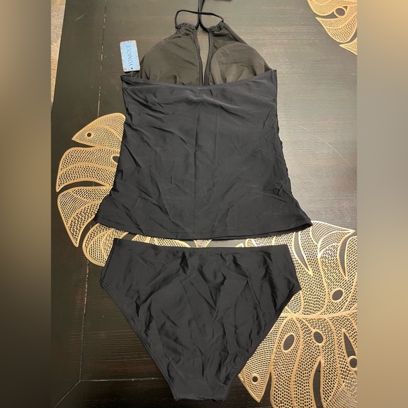 Yonique Womens Two Piece Swimsuits Tummy Control Tankini Halter V Neck Swimwear - Picture 7 of 8